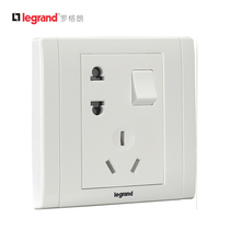 TCL Legrand switch socket Meihan white one-open double-control one-piece five-hole two-three-pole wall socket