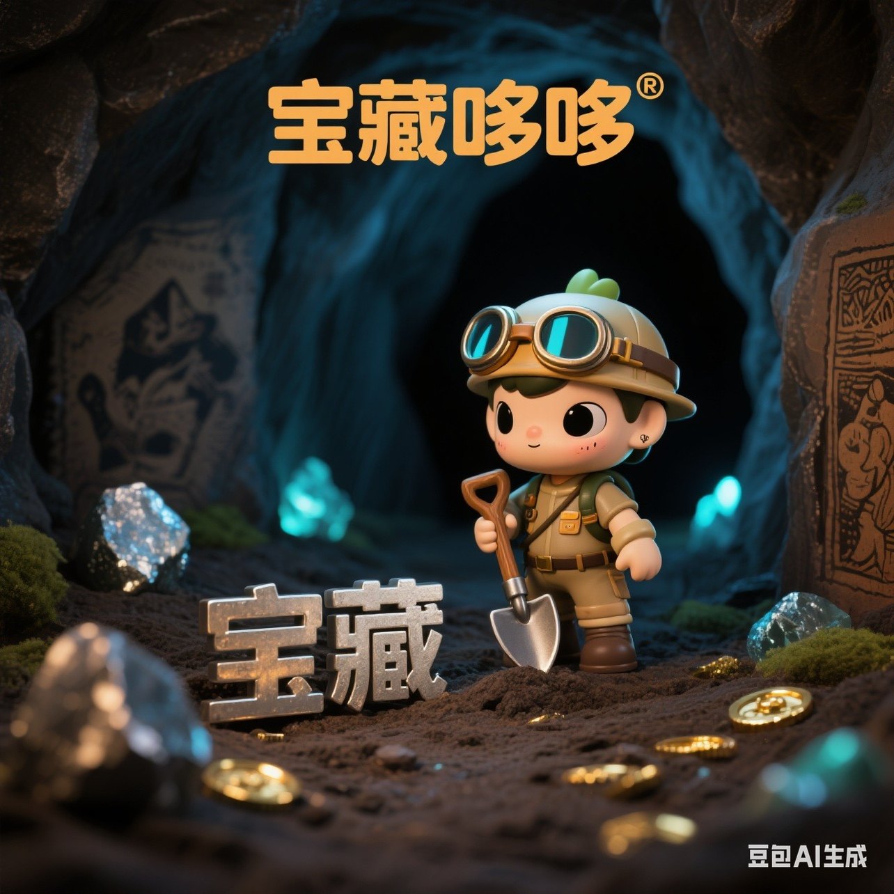 宝藏哆哆玩具店的LOGO