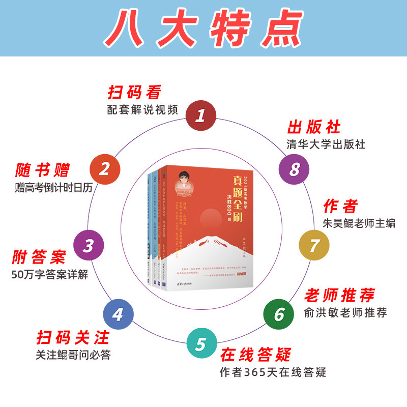 2021新高考数学真题全刷决胜800题+基础2000题全刷 朱昊鲲 全国文理通用版 高中教辅数学总复习高考总复习刷题备考2020真题模拟