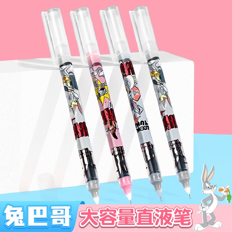 Able Stationery Straight liquid style full needle tube Walk pen Rabbit Bagbrother joint 0 5 inks Ink Medium Pen Writing Smooth Students with Brush Questions Exam Phoenix Xinhua Bookstore Flagship Store-Taobao
