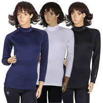 Foreign trade day single female winter TIGORA thick warm velvet sports tight compression clothes golf base shirt