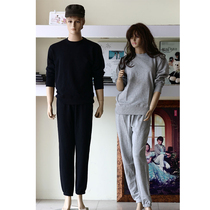 Foreign trade day single mens and womens sweatpants suit Terry material casual thick coat plus fat plus size