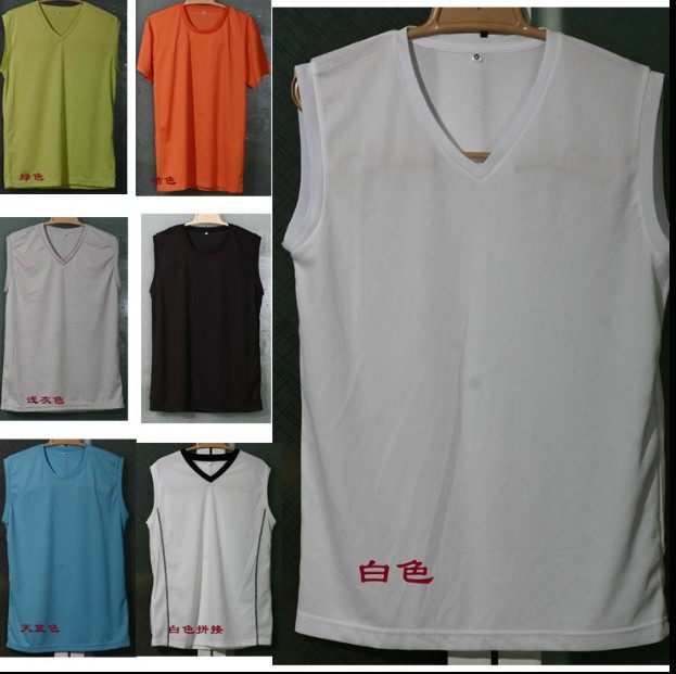 Day single quick dry air men's and women's sports sleeveless T-shirt vest Short sleeve basketball football game top special offer