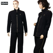 Foreign trade day single autumn and winter men and women outdoor thick fleece warm set Golf walking long sleeve shirt pants