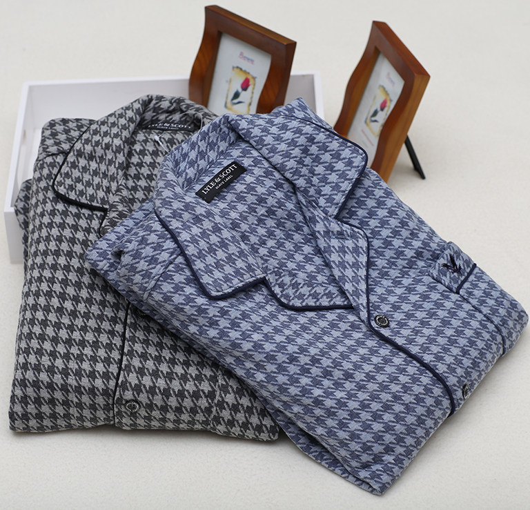 Foreign trade original single male Winter thick warm inner pajamas home clothing suit pants