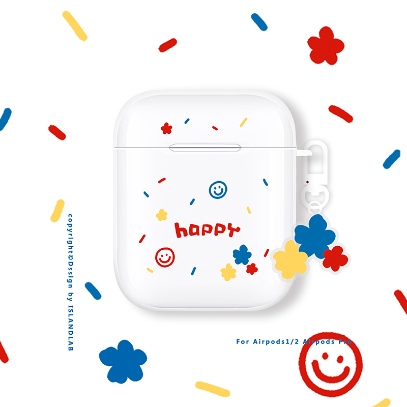 airpods1 2 generation Bluetooth headset protective suitable for Apple Pro3 generation shell women transparent creative niche