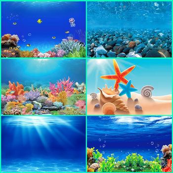 Electrostatic sticker fish tank background jiyu glue-free self-adhesive