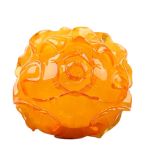 Tin Kwong Hui natural amber beeswax pendant peony flower amber amber jade pendant for men and women with certificate gift
