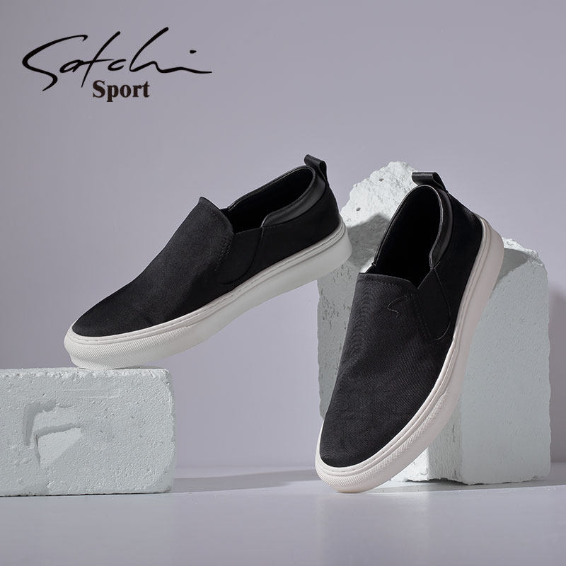 Sachchi Men Shoes Spring Autumn New Pint Shoes Cloth Shoes Breathable One foot Foot Shoes Men Casual Treeters Sneakers Shoes Bean Bean Shoes