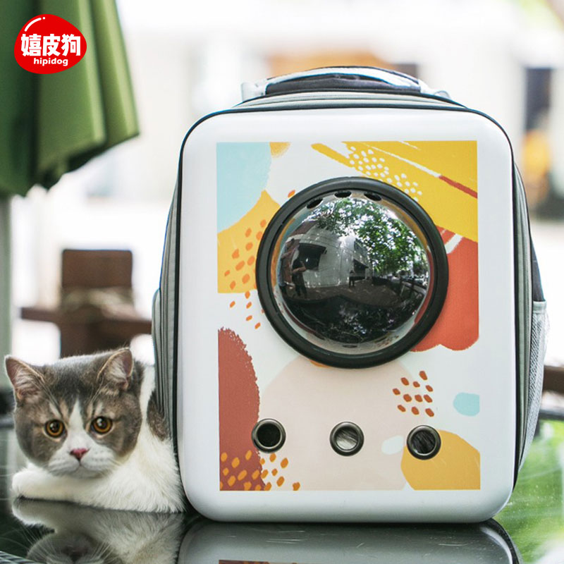 Cat Bag Out of portable space cabin Large capacity Cat Box Scapegoat bag Cat School Cat Double Shoulder Cat Cage Pet Supplies