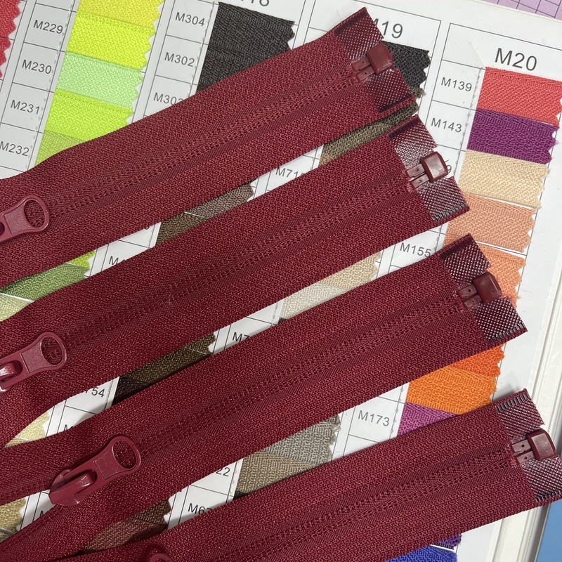 No. 5 Reverse-Wear Burgundy Zipper, Deep Red Open-End Zipper, Cotton Jacket Zipper, down Jacket Zipper No. 5 Reverse-Wear Burgundy Zipper, Deep Red Open-End Zipper, Cotton Jacket Zipper, down Jacket Zipper