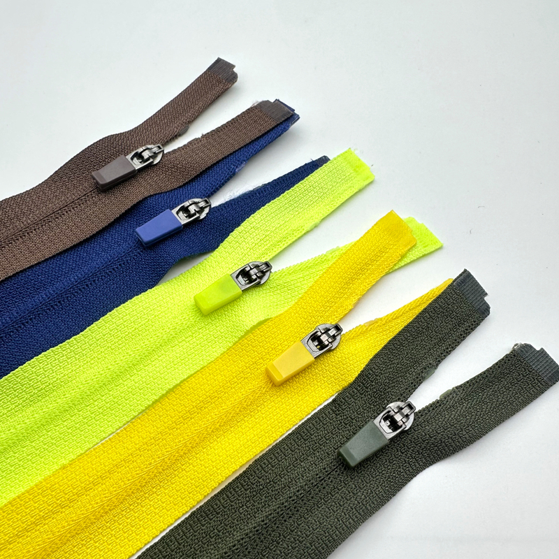 No. 3 Nylon Reverse Zipper Invisible Zipper Open-End Zipper Children's Clothing Sun Protection Single-Open Lightweight Jacket Self-Locking Zipper