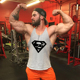 Cơ bắp nam anh tập thể dục thể thao vest bodybuilding sling rò rỉ bông thở trở lại lỏng lẻo lớn từ mã vest