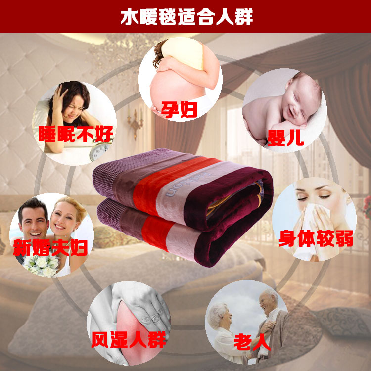 Chăn điện đơn đôi an toàn không có bức xạ ký túc xá hộ gia đình 1,8 m 2 m nhíp chống nước ba người điều khiển nhiệt kép 30