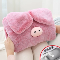 Pink Meng Meng Pig ★ Теплое сокровище/подражание кролика/разборка/разборка/автоматическое отключение электроэнергии/два -левые изменения новое
