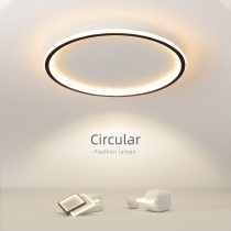 Simple modern bedroom lights Nordic ultra-thin minimalist circular LED ceiling lights Home creative study balcony fixtures
