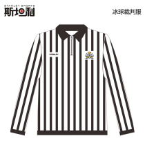 Ice Hockey Referee Wear skating Skating Hockey Referee Blouse Long Sleeve Short Sleeve Working Dress Black & White Striped Referee