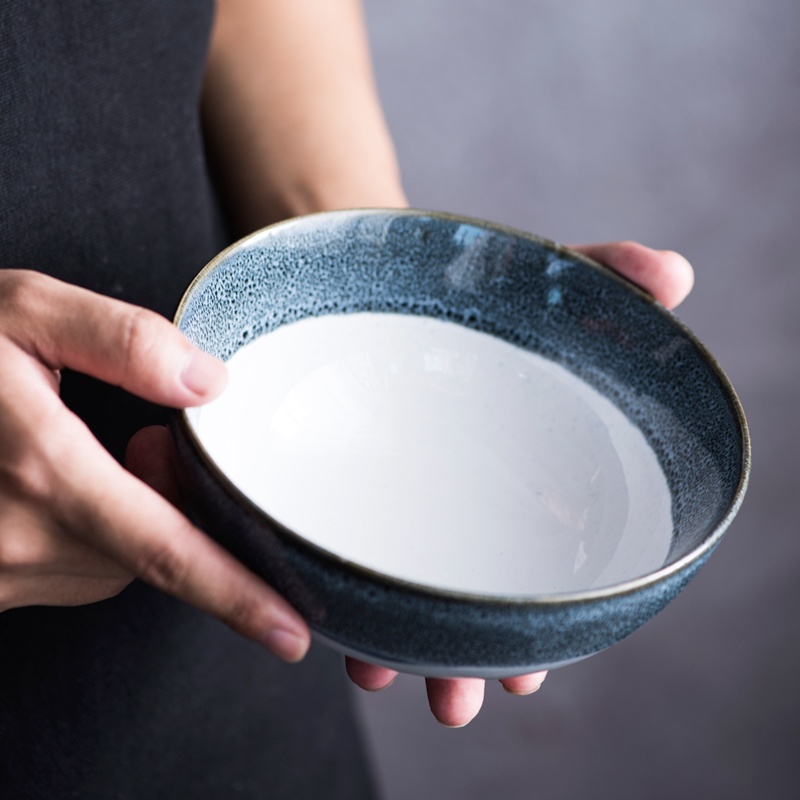 Lototo Japanese ceramics tableware home a single large soup bowl rainbow such use creative nice bowl of ikea for the job