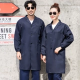 Голубая защита от труда Работая одежда для мужчин и женщин Длинные стили для обработки товаров износостойкие и грязные пищевые фабрики Настройка мастерская мастерская