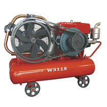 Red Wuhuan mining machine W3108 (diesel)piston air compressor with S1105 square brand hand diesel engine