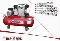 Manufacturer direct selling red five rings small piston type air compressor 220V portable silent mobile air pump LV3008AS