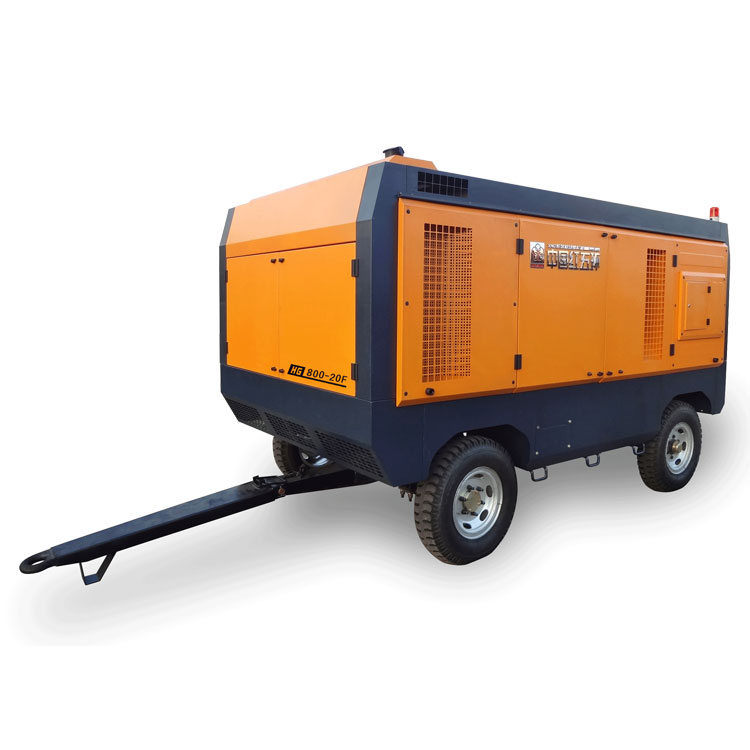 Manufacturers direct sales of red five ring large diesel mobile screw air compressor XHG800 - 20