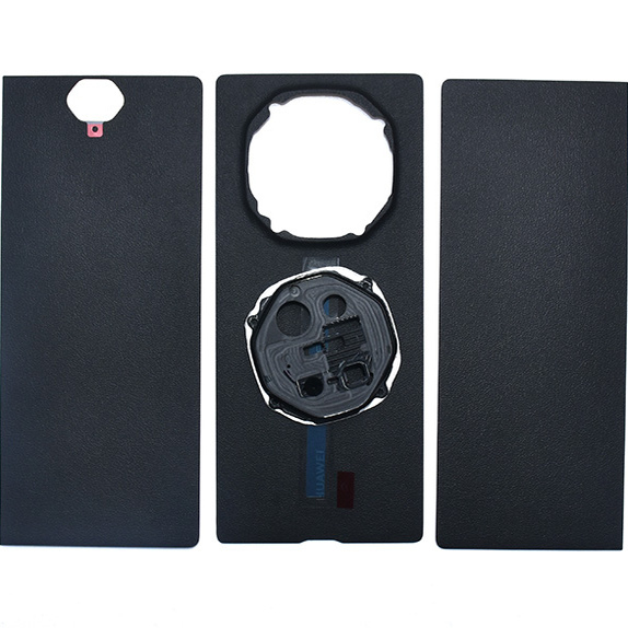 Iaccy Is Suitable for Huawei Matext Back Cover, Plain Leather Back Shell, Frame, Matext Foldable Phone Original Back Cover