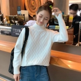 Трикотажный осенний демисезонный весенний базовый свитер, коллекция 2023