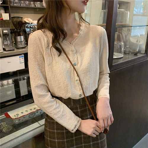 Весенняя сексуальная рубашка, осенний короткий лонгслив, коллекция 2023