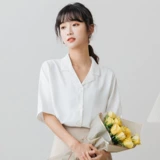 Весенняя сексуальная короткая осенняя рубашка, 2024 года, французский стиль