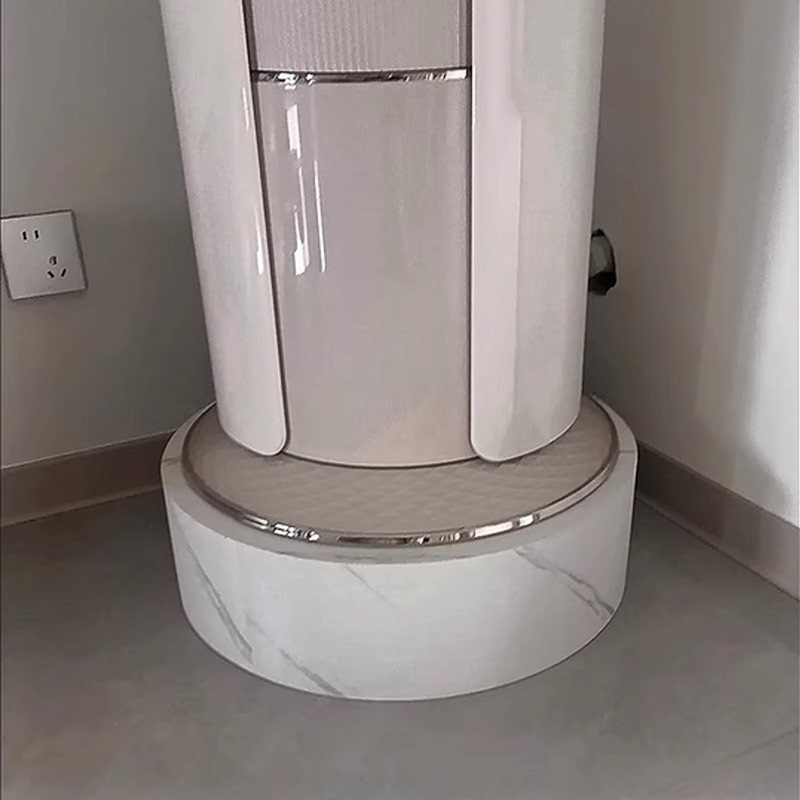 Air Conditioner Base Heightening Stand Suitable for Gree, Midea, Haier Universal Square and Round Floor-Standing Cabinet Unit, Bracket Pad, Round Platform