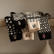 (2 double - mounted) Lovely bear embroidered towel under the bottom of the College of Warm Warm