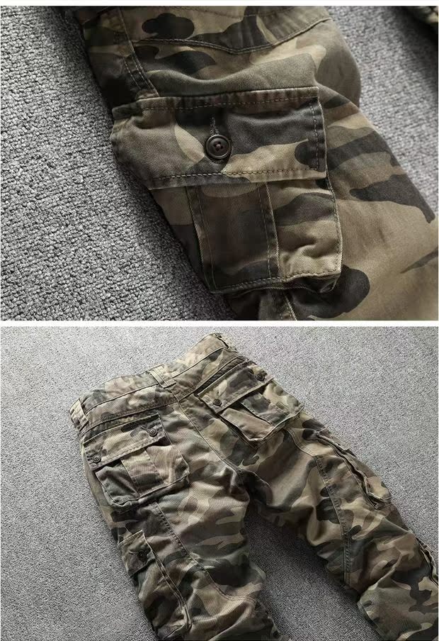 Afteetv ngụy trang overalls nam thẳng lỏng af quần giản dị ngoài trời nhiều túi thể thao kích thước lớn quần quân đội thủy triều baggy nam