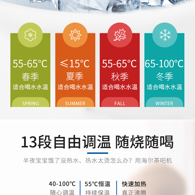 máy lọc nước nhỏ gọn Máy pha cà phê Haier nhà tự động nước mới dưới gàu nước nóng lạnh thông minh dọc và lạnh - Nước quả lọc nước tại vòi
