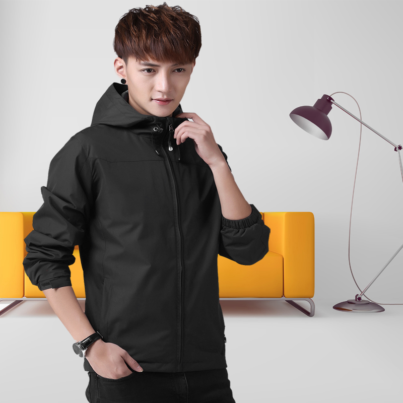 Submachine clothes men's spring autumn season single-layer, waterproof and breathable sports hiking climbing fishing costumes outdoor submachine clothes men