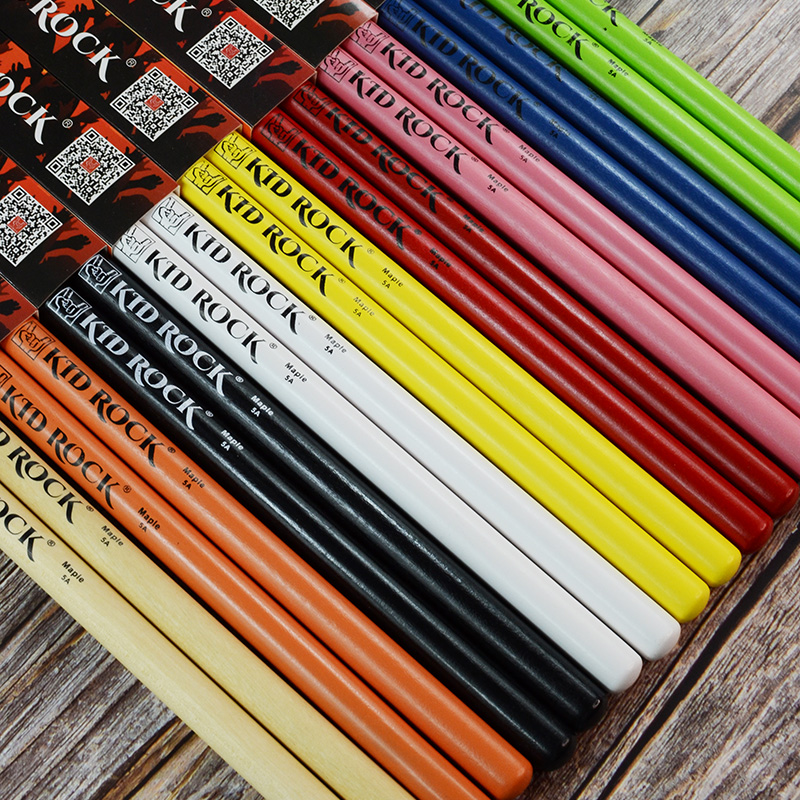 Frame Subdrummer Drum Stick 5a Solid Wood Electronic Drum Beginner Wood Professional Non-slip 7a Colored Beating Drum Stick Army Drum Hammer Drum Hammer