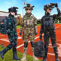 Childrens clothing camouflage clothing military fan suit boys and girls military training kindergarten performance performance clothing spring summer and autumn suits