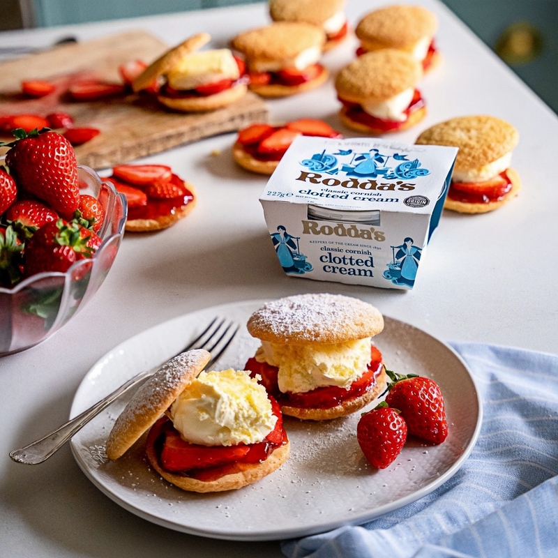 Imported British Cornwall Clotted Cream Roddas Clotted Cream Devonshire Cream with Scones Imported British Cornwall Clotted Cream Roddas Clotted Cream Devonshire Cream with Scones