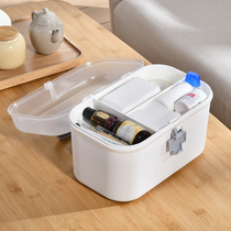 Large division medicine box small medicine box drug storage box home children mini portable portable Portable