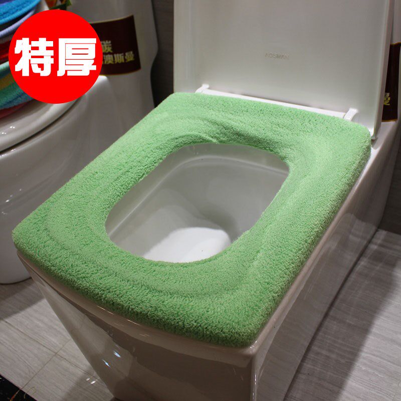 Rectangular household toilet seat cushion plus size extra large thickening OV universal toilet cover toilet cover European plush