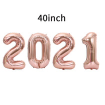 2021 New Year Letter Decoration Balloon Package Aluminum Film New Years Day Party Classroom Decoration Company Annual Meeting Scene Supplies