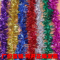 Christmas Mall hotel decoration pull flower strips New years annual meeting party stage background decoration event supplies