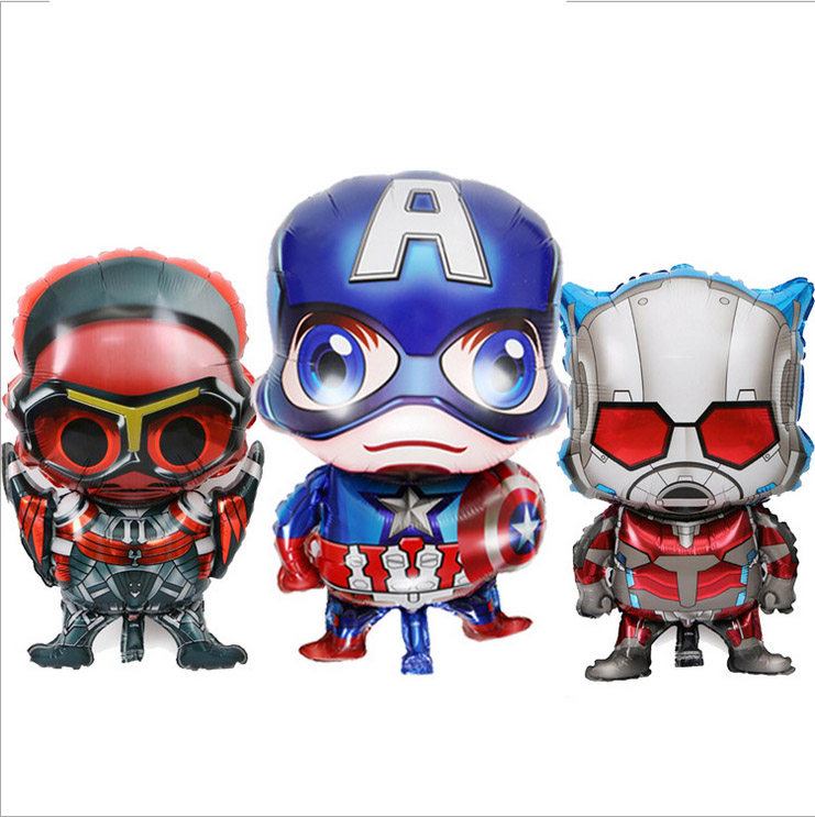 Captain America Aluminum Foil Aluminum Film Balloon Children Adult Birthday Party Theme Balloon Arrangement Decoration Supplies