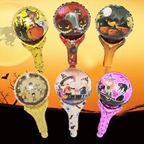 Halloween spider pumpkin skull ghost aluminum film balloon cartoon handheld stick balloon festival balloon atmosphere decoration