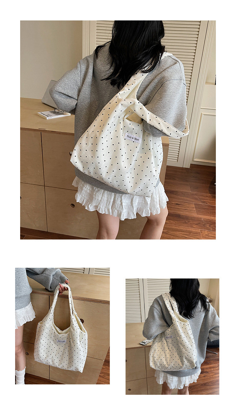 Borsa tote in tela da donna, borsa a secchiello a tracolla_voghion.com