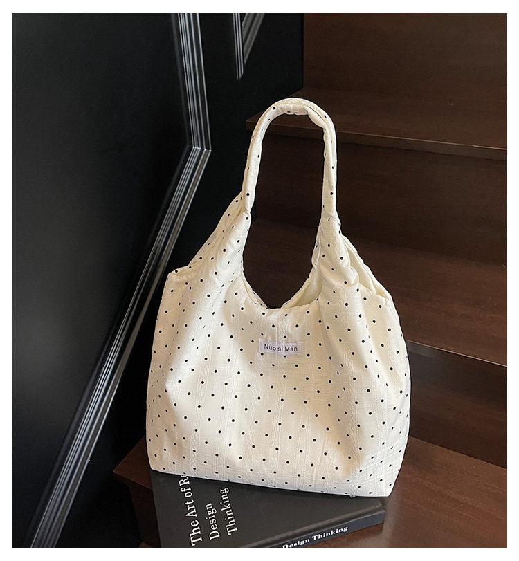 Borsa tote in tela da donna, borsa a secchiello a tracolla_voghion.com