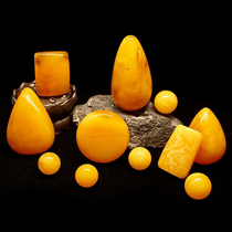 Dajia live broadcast room selects natural amber beeswax raw stone ore round beads water drop pendant bracelet private customization