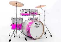 Mes Mais drum kit colorful series five drums and three rub paint models adult beginner Jazz