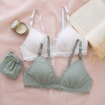 Beauty back underwear Women gather small breasts No steel ring Summer front Buckle Lace no marks Slim Slim big breasted bra Women