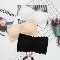 Chest bra strapless anti-light wrap chest vest short bottoming sexy lace girl underwear women without steel ring